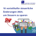 Steueränderung – 10 vorteilhafte Änderungen 2023, um Steuern zu sparen